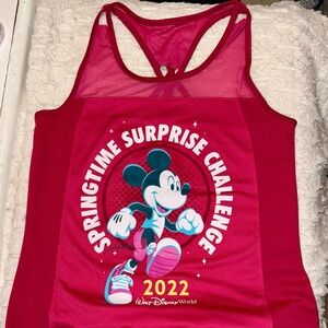 Disney Parks RunDisney Springtime Surprise Pink 2022 Tank Top Size S